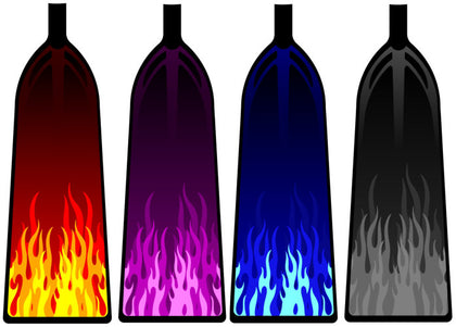 Merlin CD4 Coloured Flames